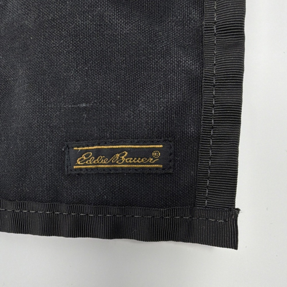 Eddie Bauer Utility Neck Pouch Belt Loop Two Pocket Black Khaki - Picture 4 of 12